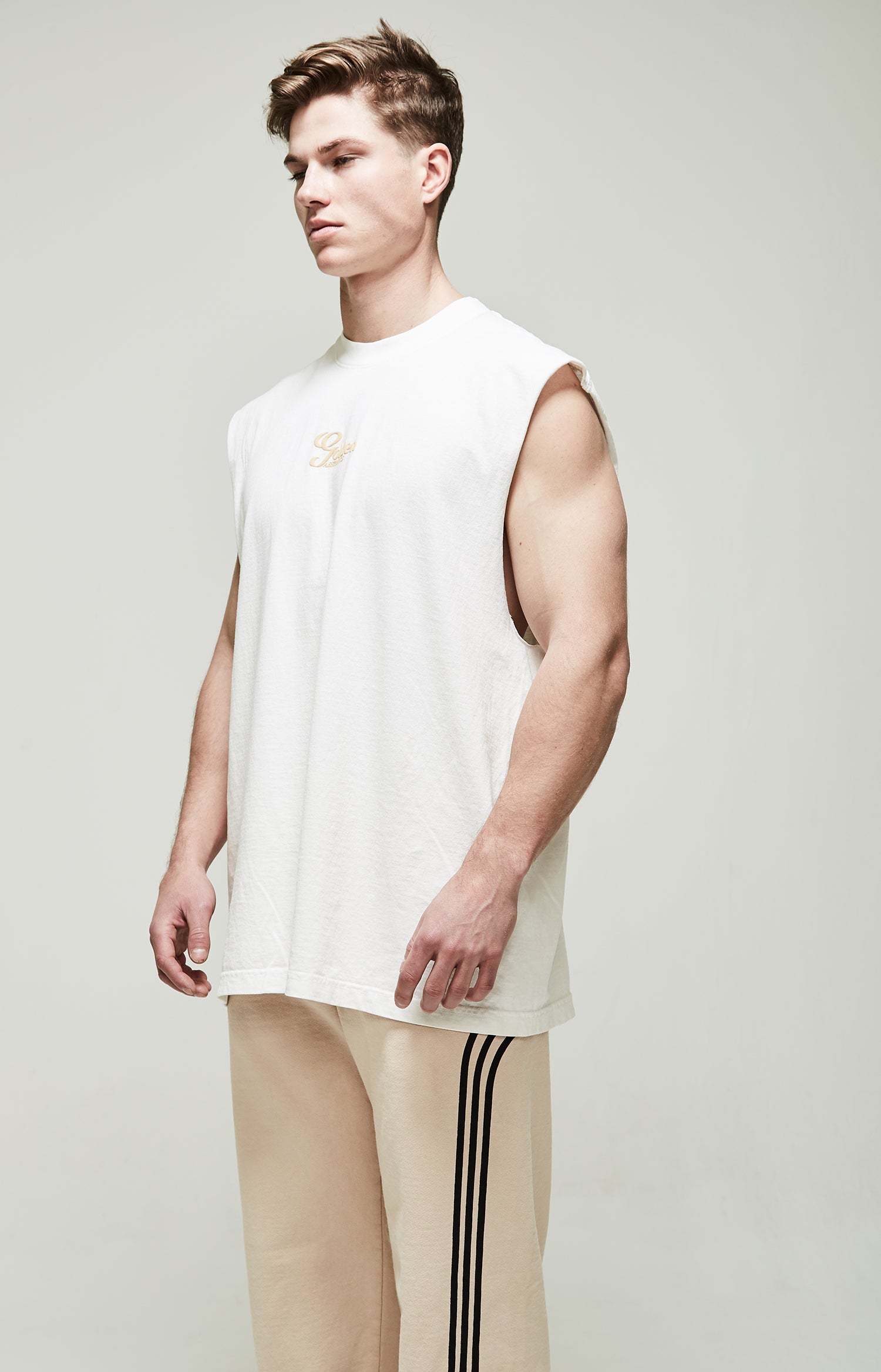 Men's Off White Athletics Sleeveless T-Shirt