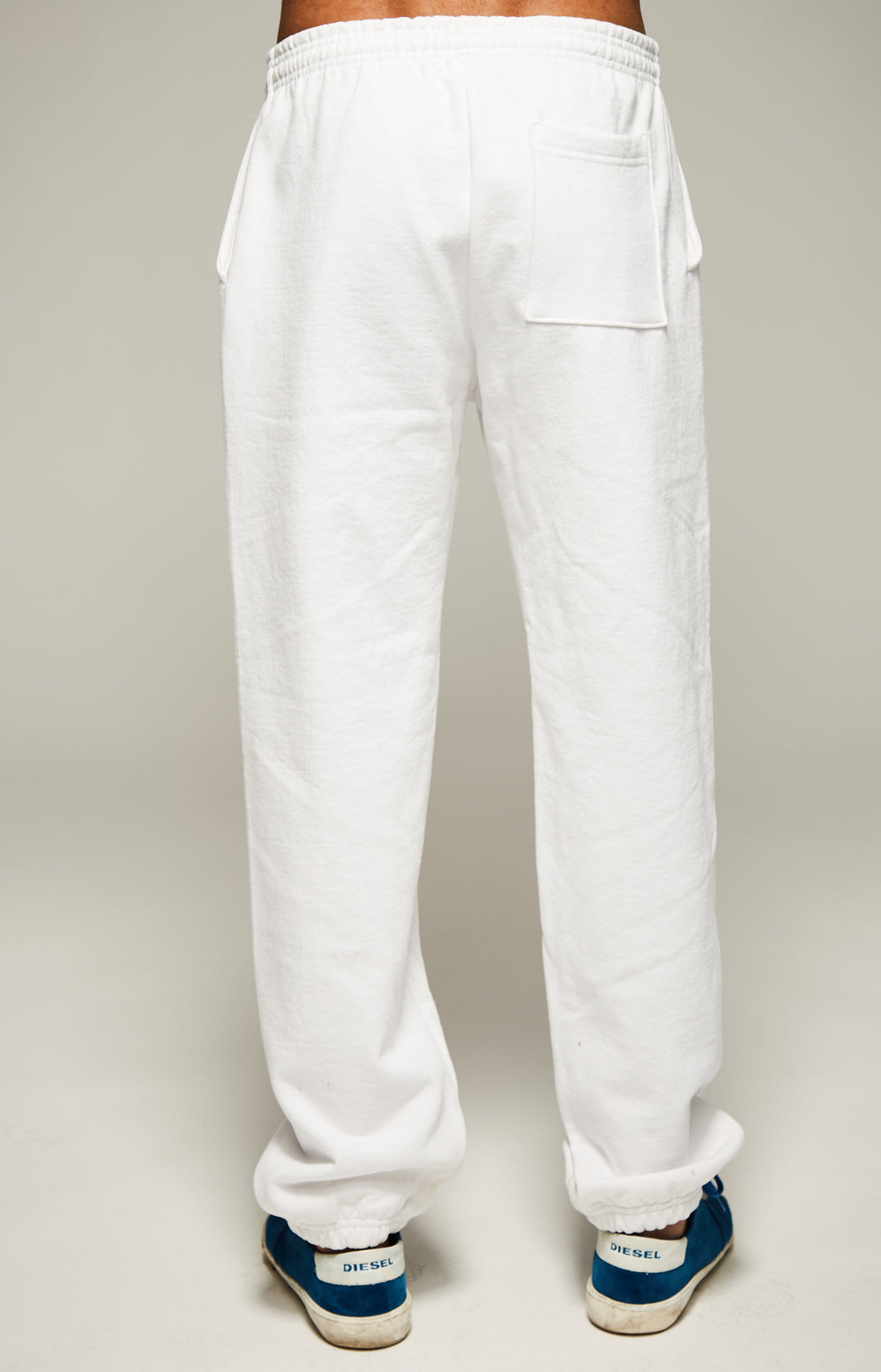 White Heavy Fleece Joggers