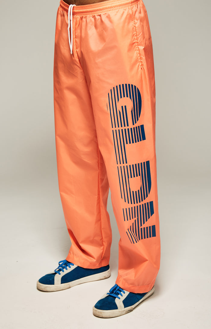 Orange Nylon Pants