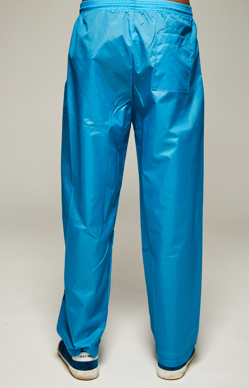 Neon Blue Nylon Pants