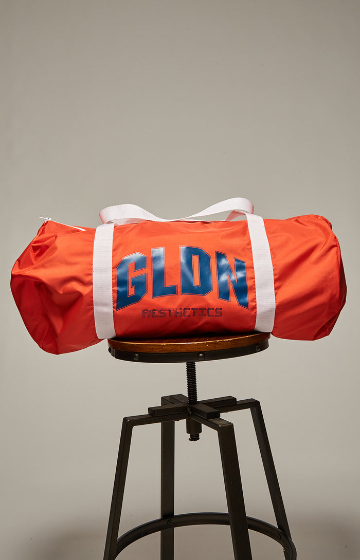 Orange Nylon Pack Weekender Bag