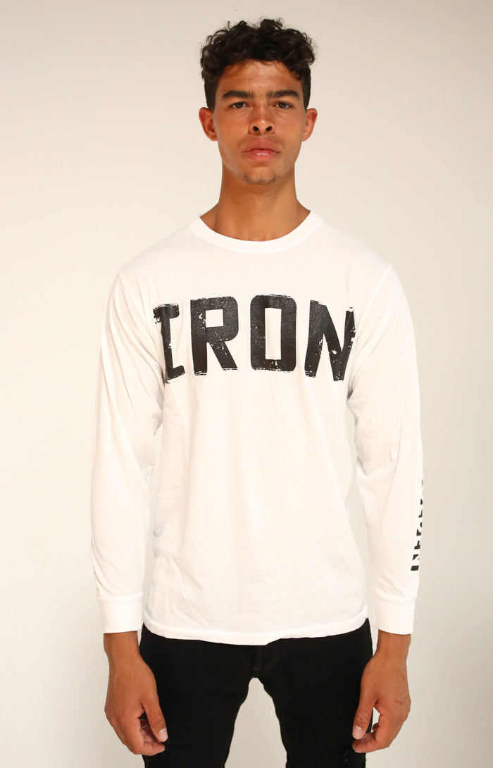 White Crew Neck Long Sleeve