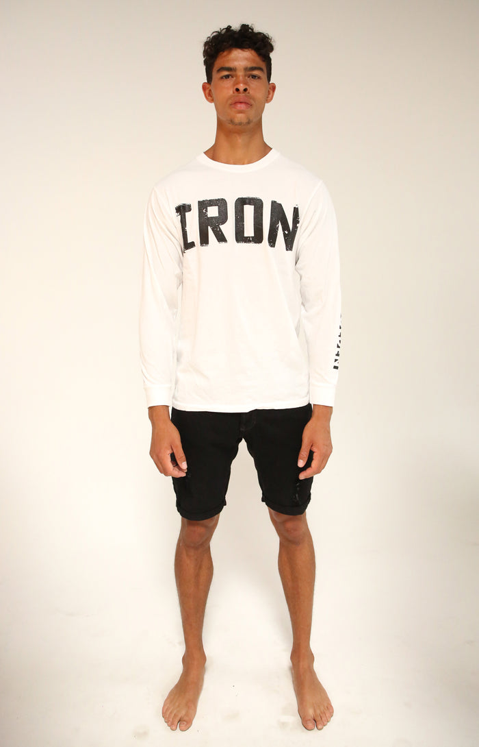 White Crew Neck Long Sleeve