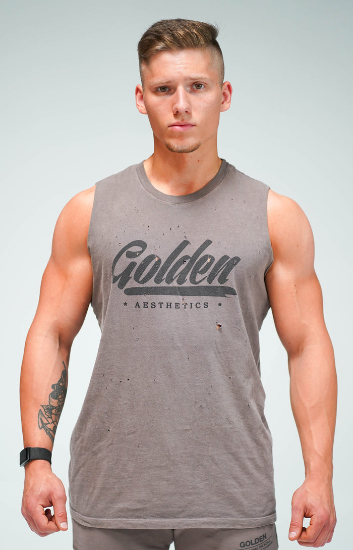 Vintage Brown Shotgun Tank