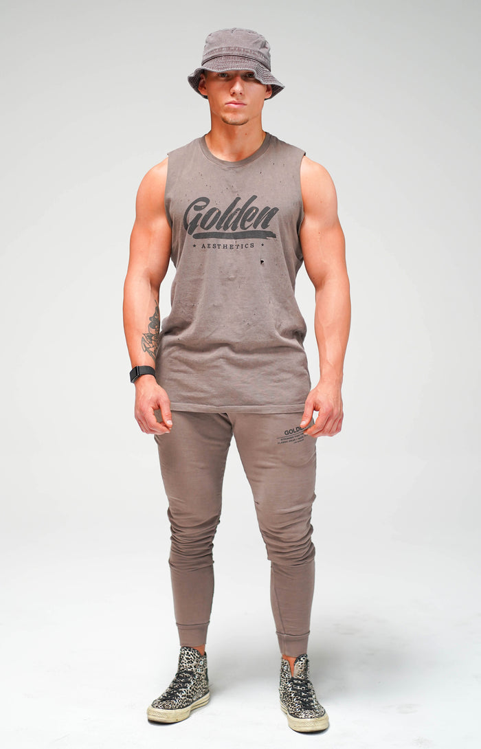 Vintage Brown Shotgun Tank