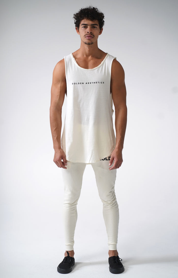 Off White GA Muscle Tank