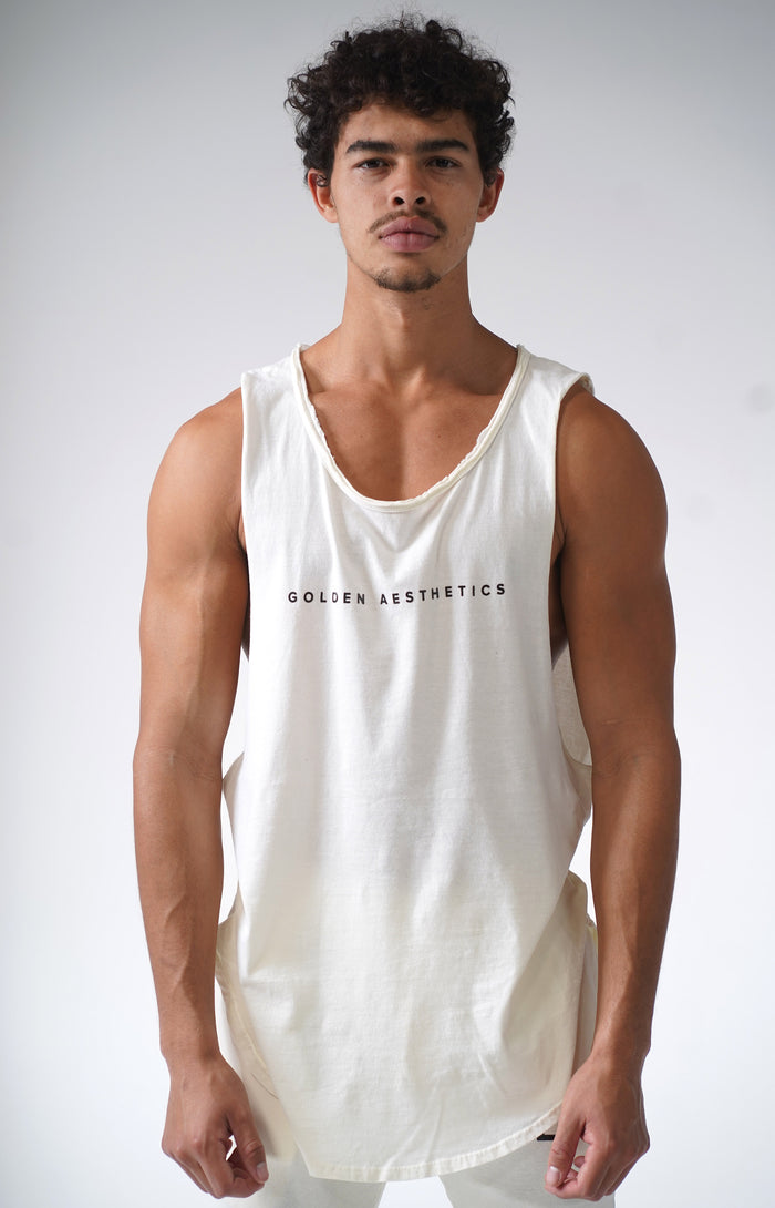 Off White GA Muscle Tank