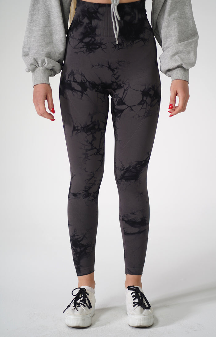 Grey Tie Dye Leggings