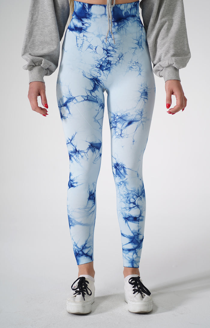 Navy Tie Dye Leggings