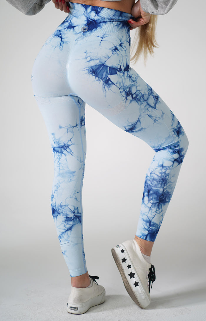Navy Tie Dye Leggings