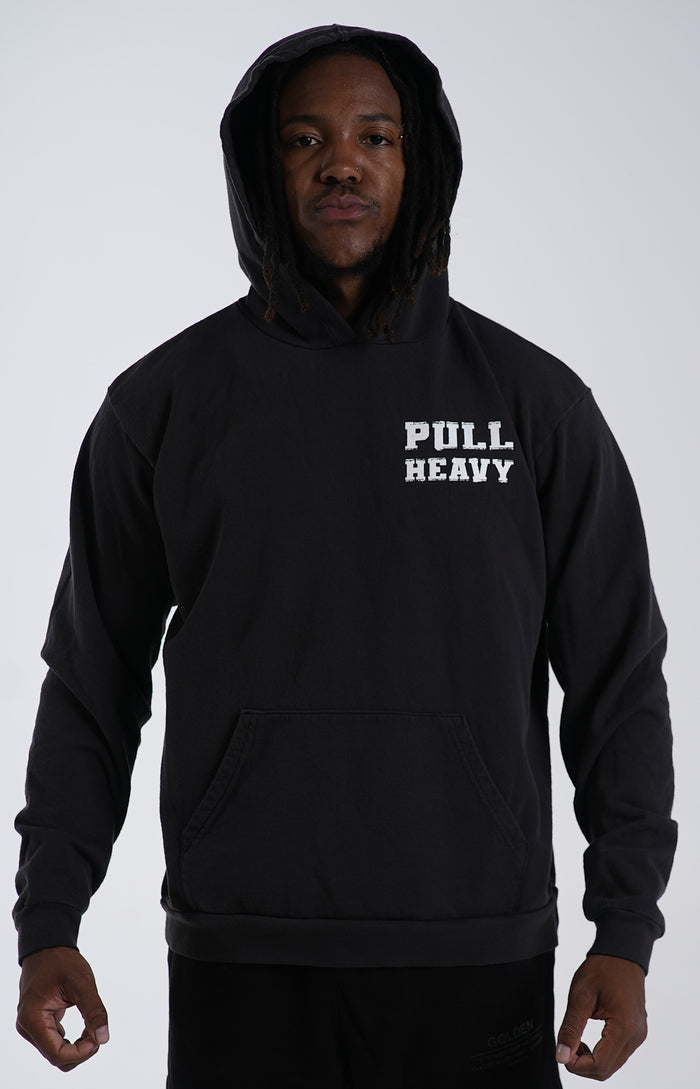 Wash Black Pull Heavy Hoodie