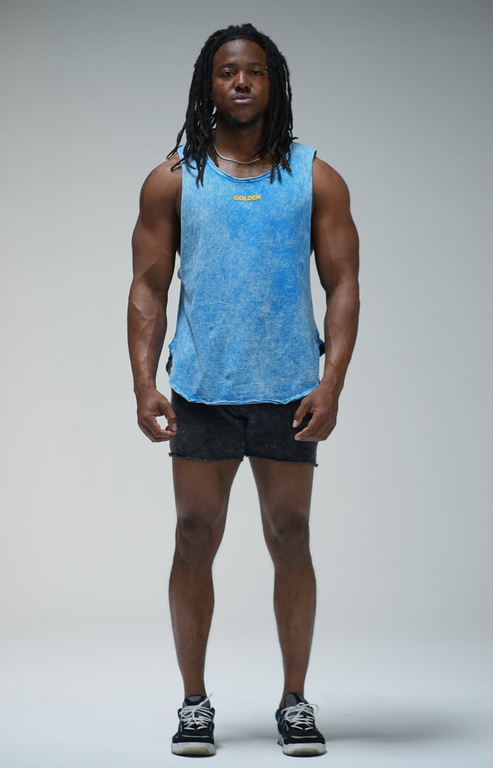 Mineral Navy Muscle Top