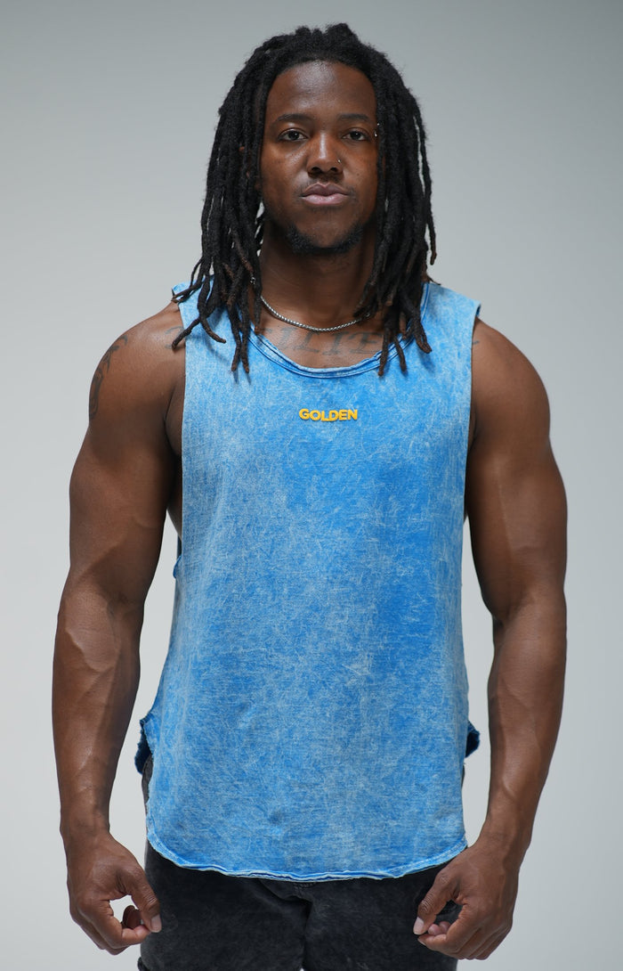 Mineral Navy Muscle Top