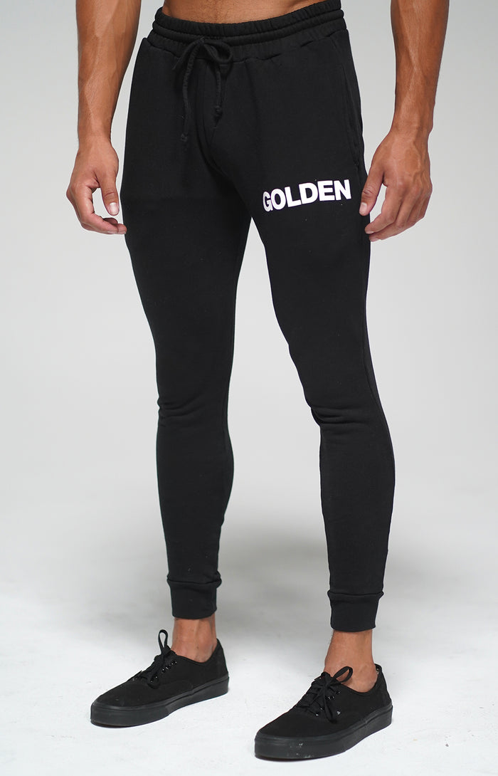 Black Golden Joggers