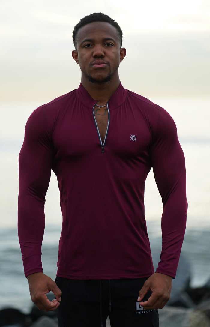 Burgundy High Performance Pullover