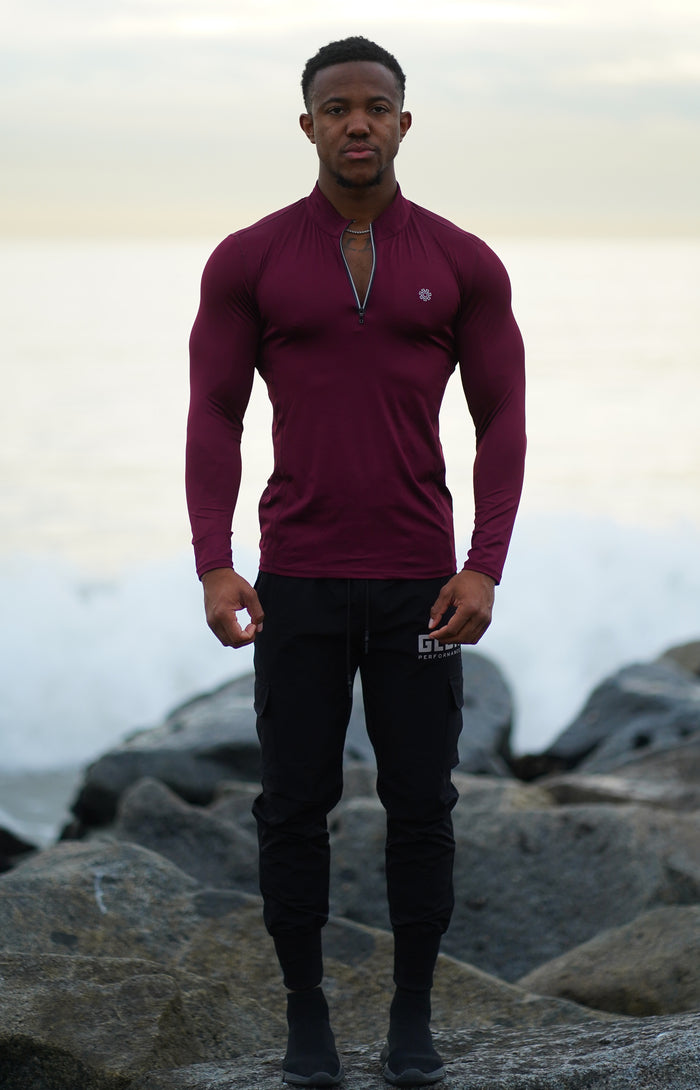 Burgundy High Performance Pullover