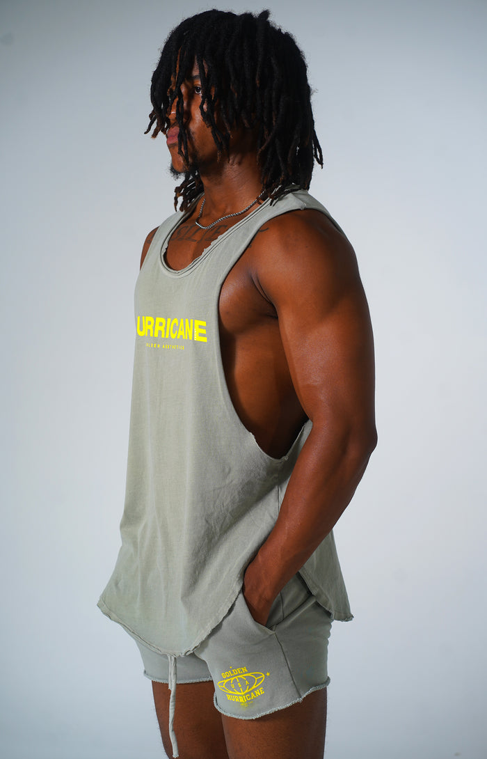 Vintage Green Hurricane Muscle Tank