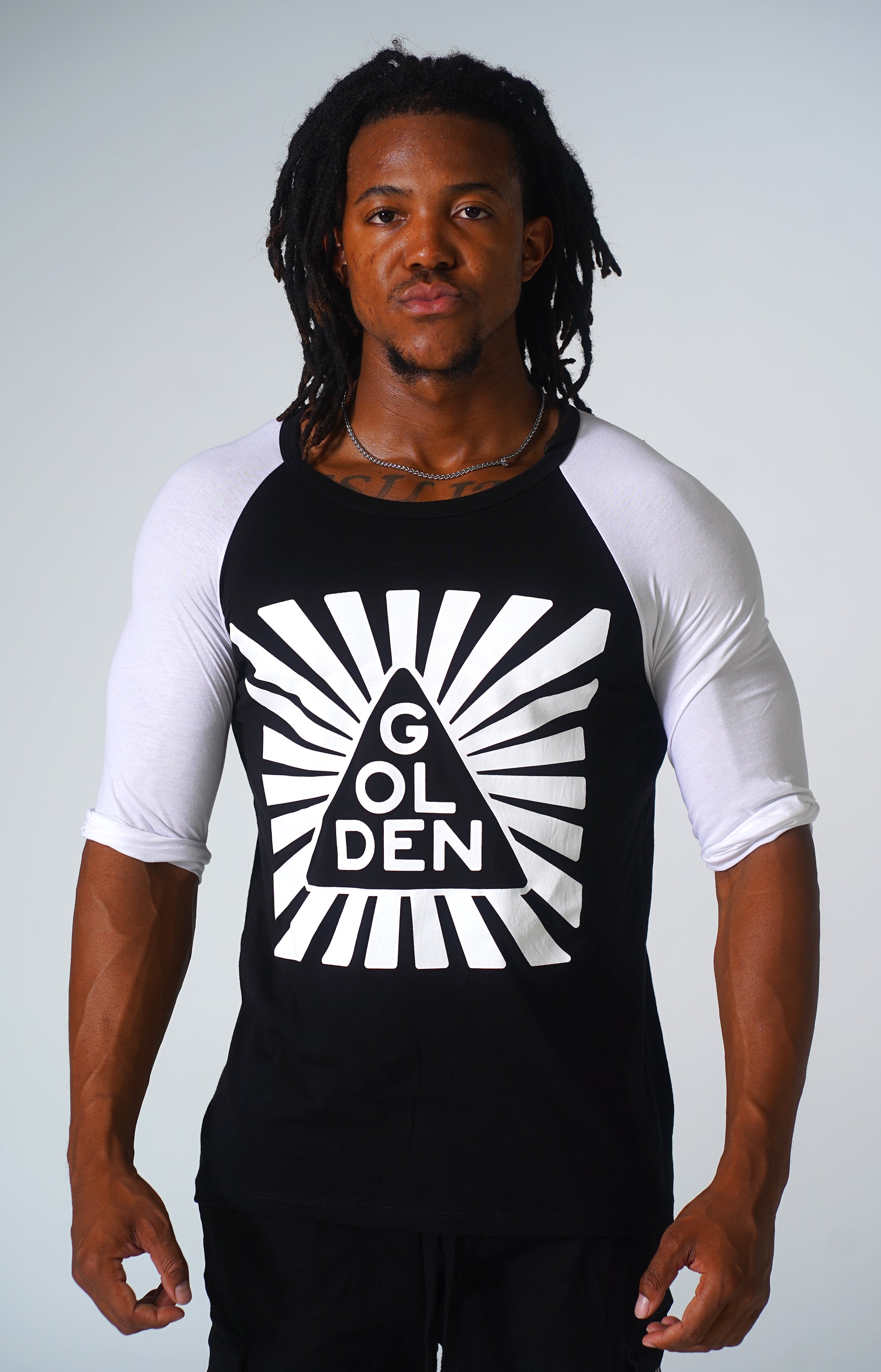 Black / White Infinity 3/4 Sleeve