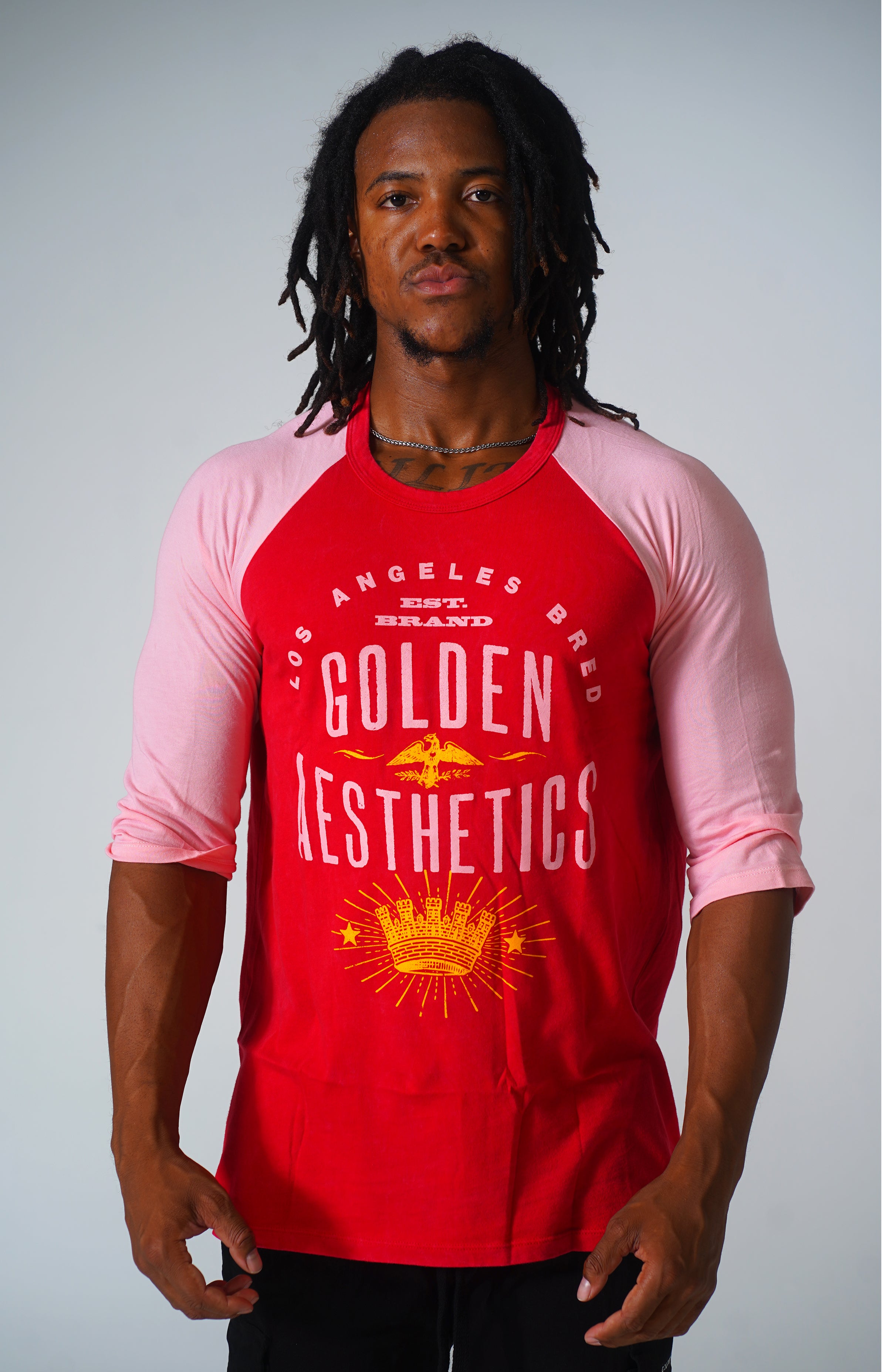 GA Classic Red Mineral 3/4 Sleeve