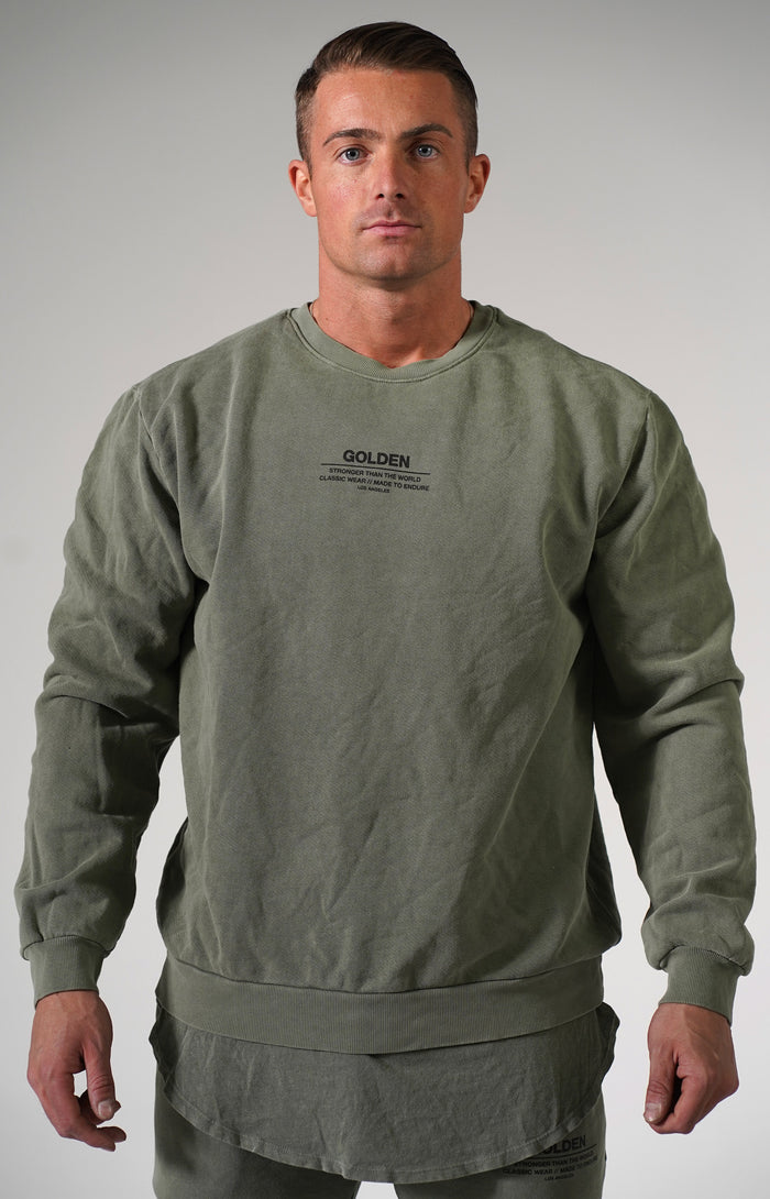 Faded Army Golden Sweater