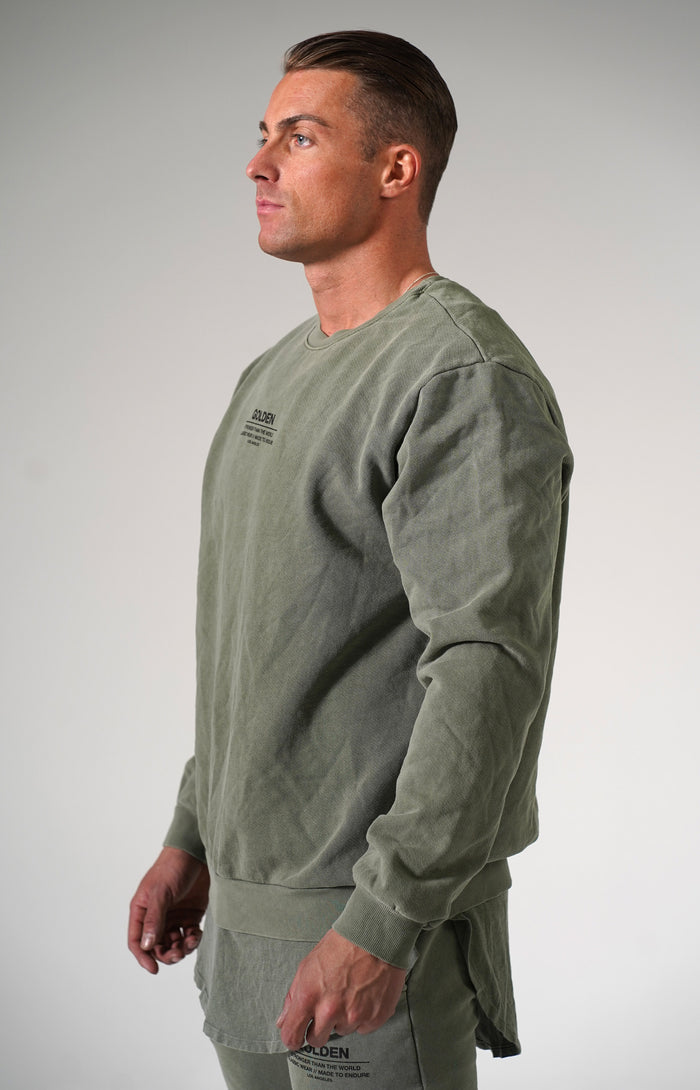 Faded Army Golden Sweater