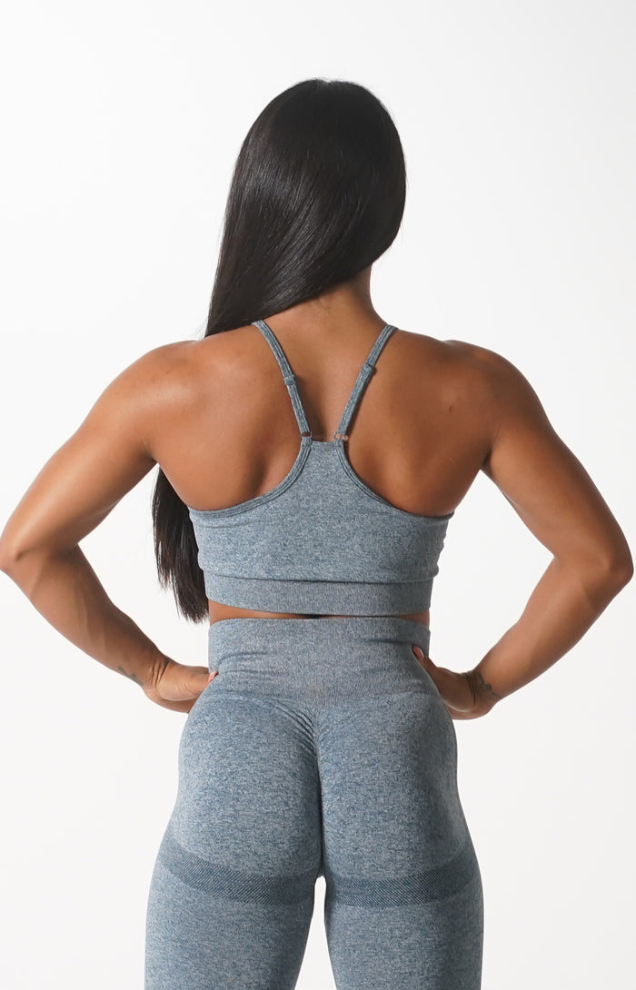Grey Themeless Sports Bra