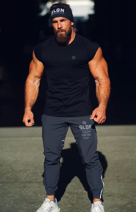 Black Capped Sleeve T-Shirt