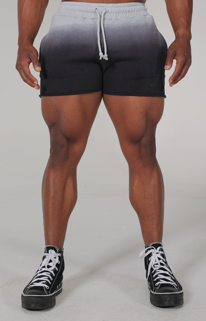 Black Dip Dye Shorts