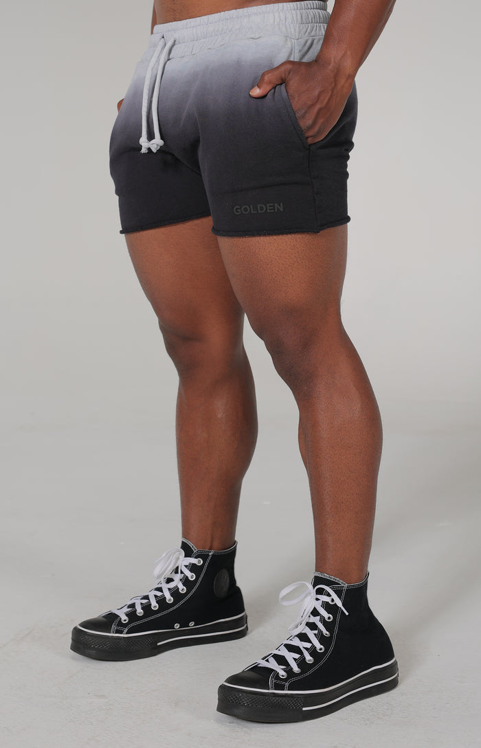 Black Dip Dye Shorts