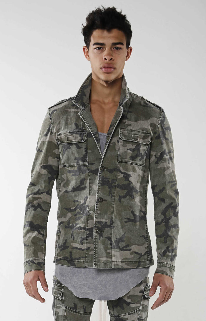 Panel Jacket - Faded Camo - Golden Aesthetics
