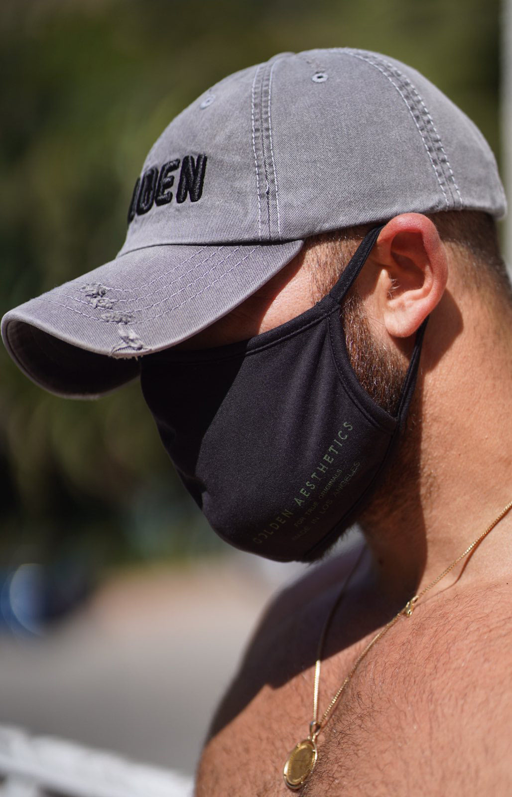 Black/Green Reusable Protective Mask