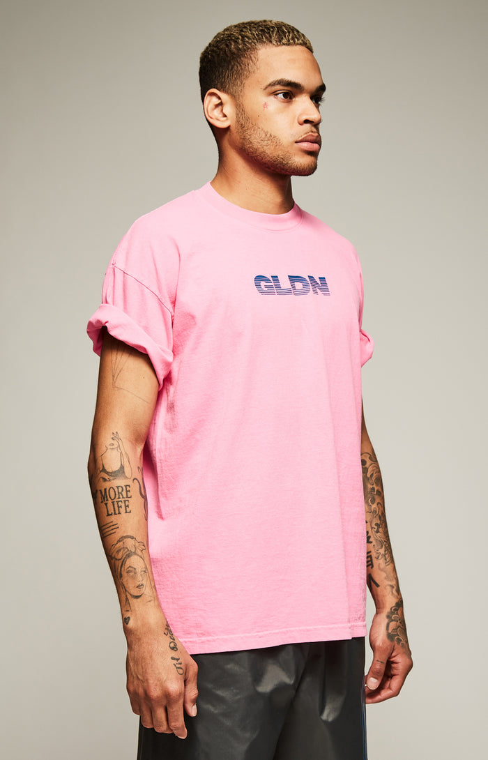 Neon Pink Crew Neck T-Shirt