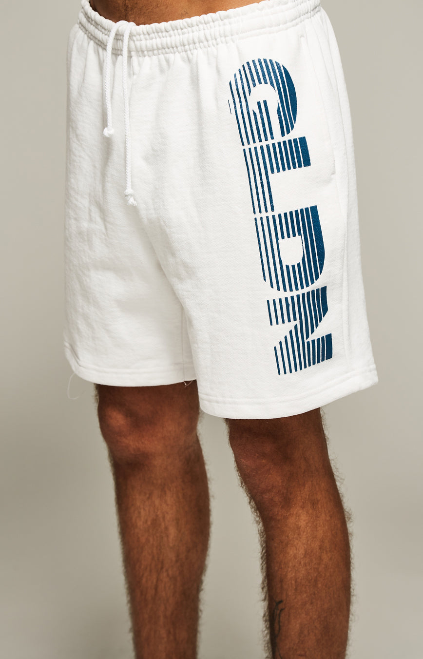 White Heavy Fleece Shorts