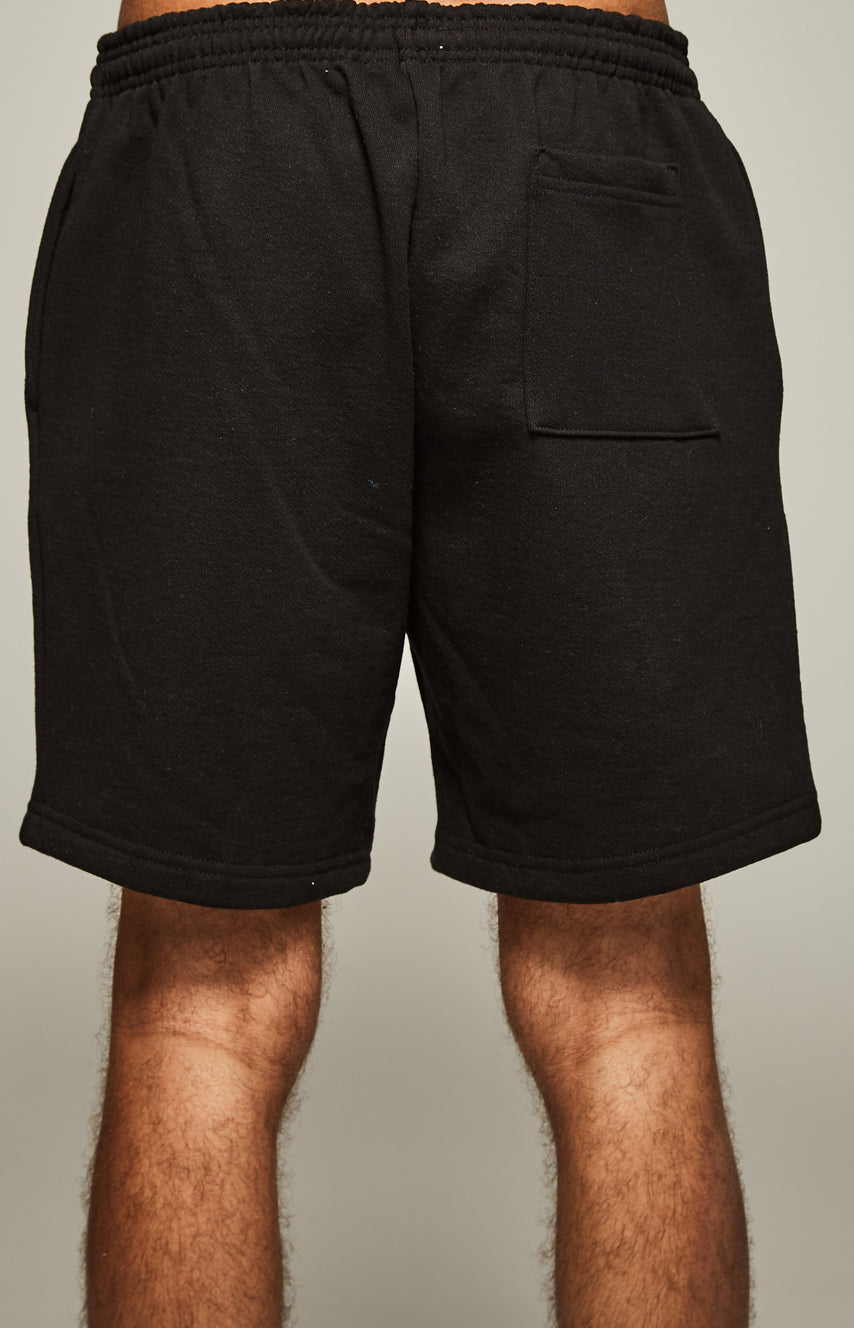 Black Heavy Fleece Shorts