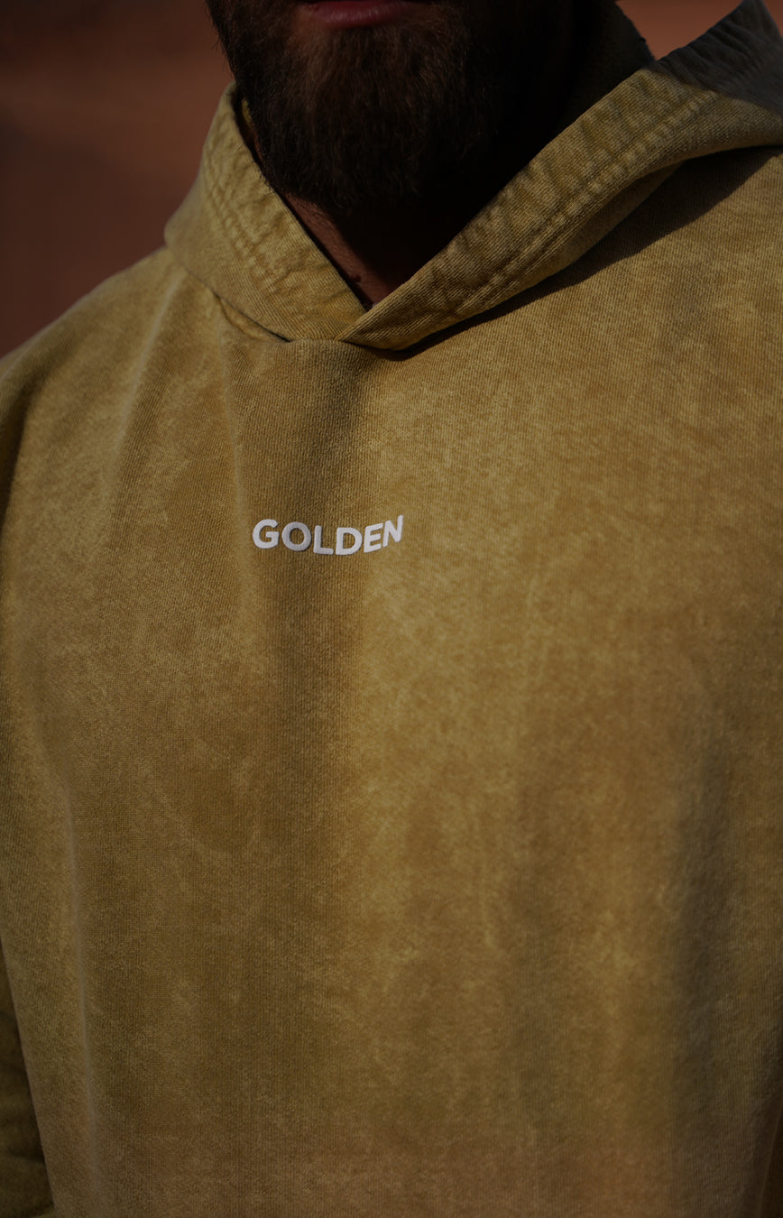 Leek Green Golden Hoodie