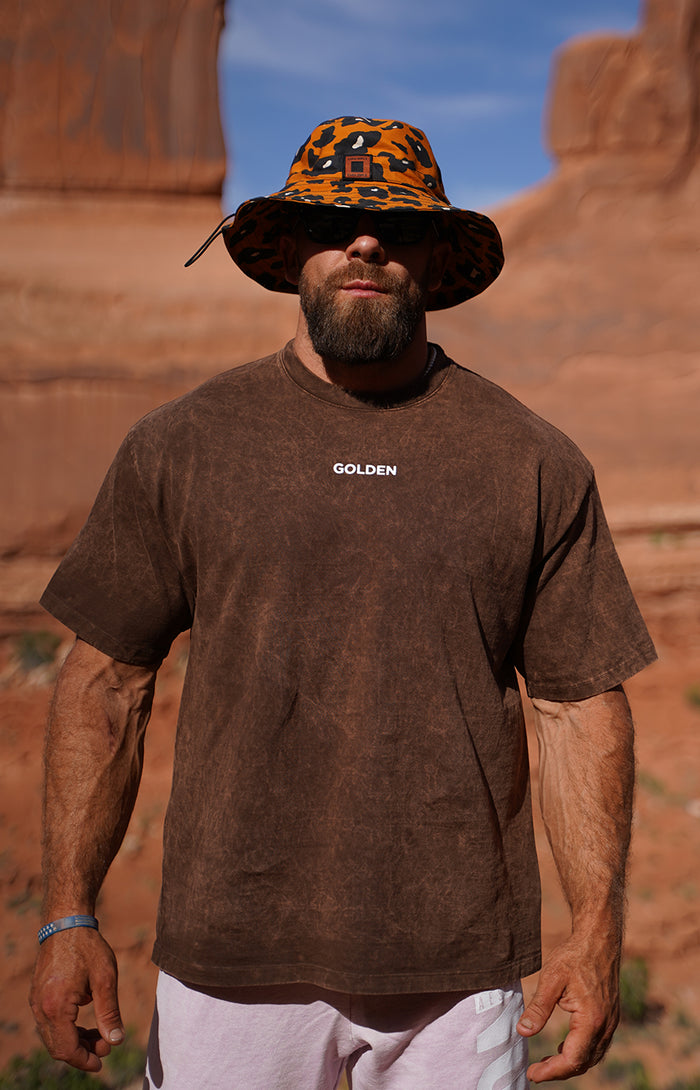 Brown Mineral Golden T-Shirt