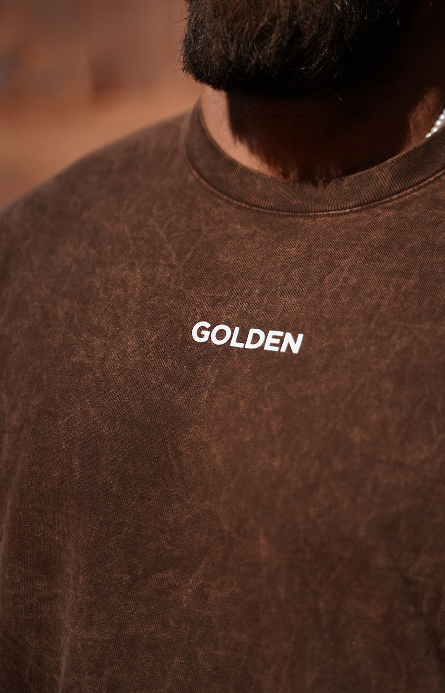 Brown Mineral Golden T-Shirt