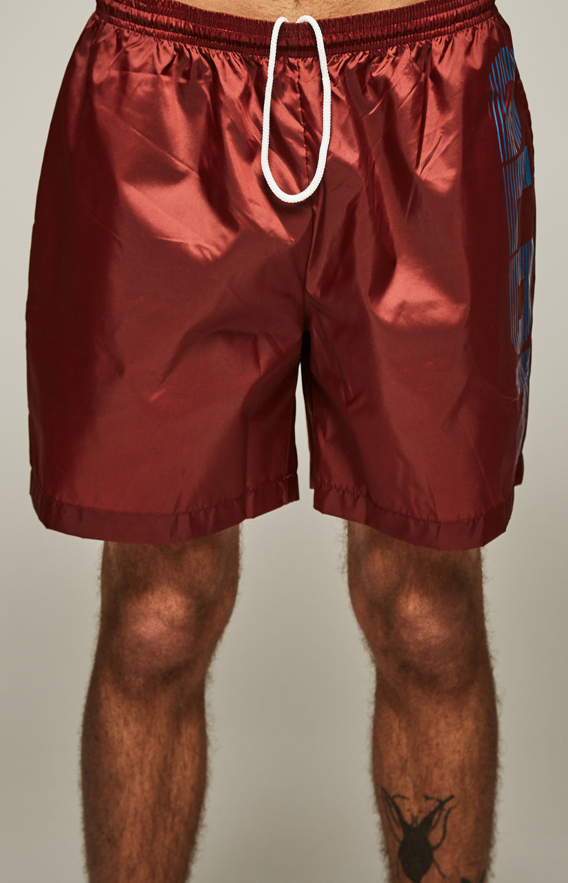 Mahogany  Nylon Shorts