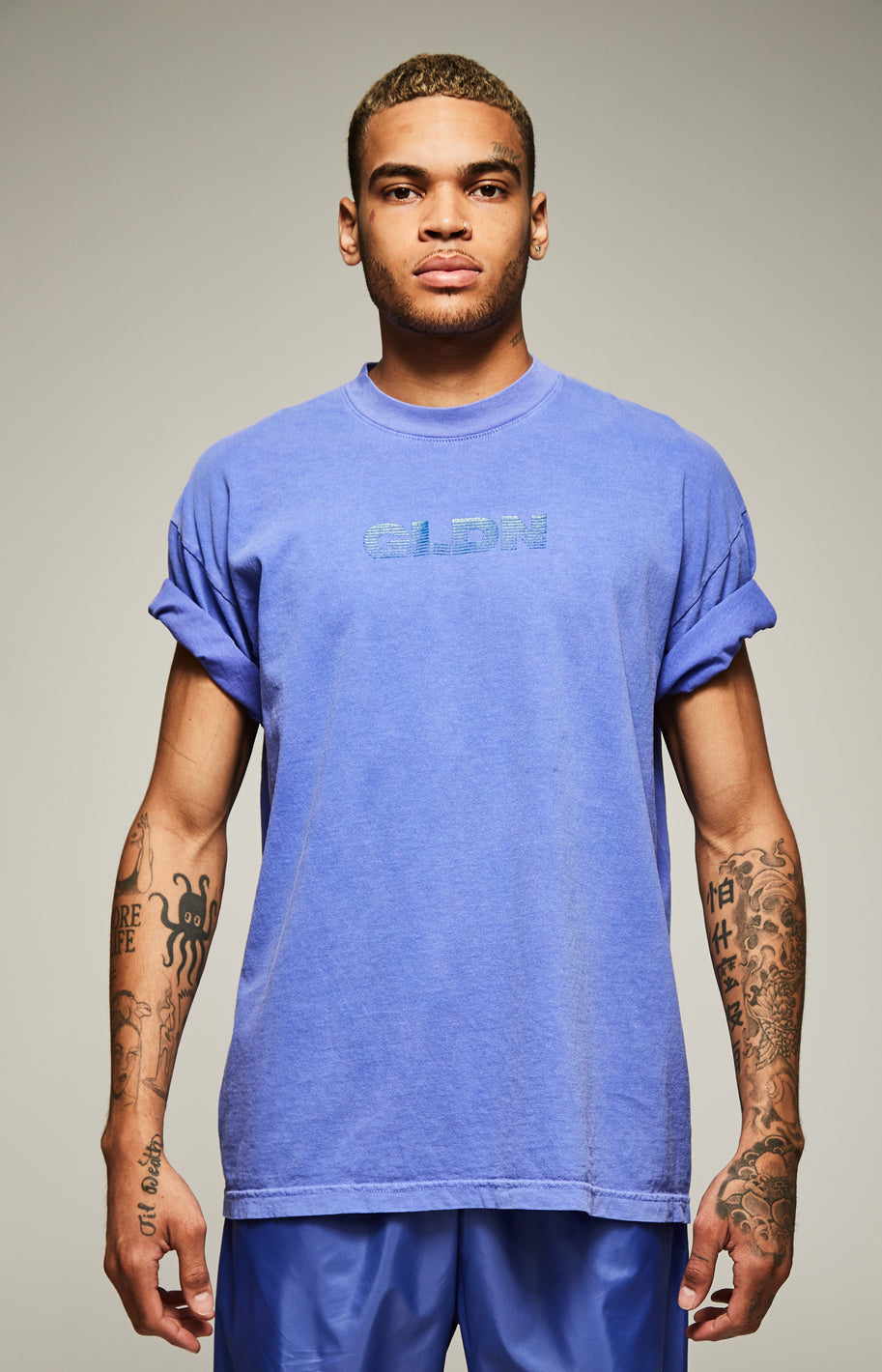 Neon Purple Crew Neck T-Shirt