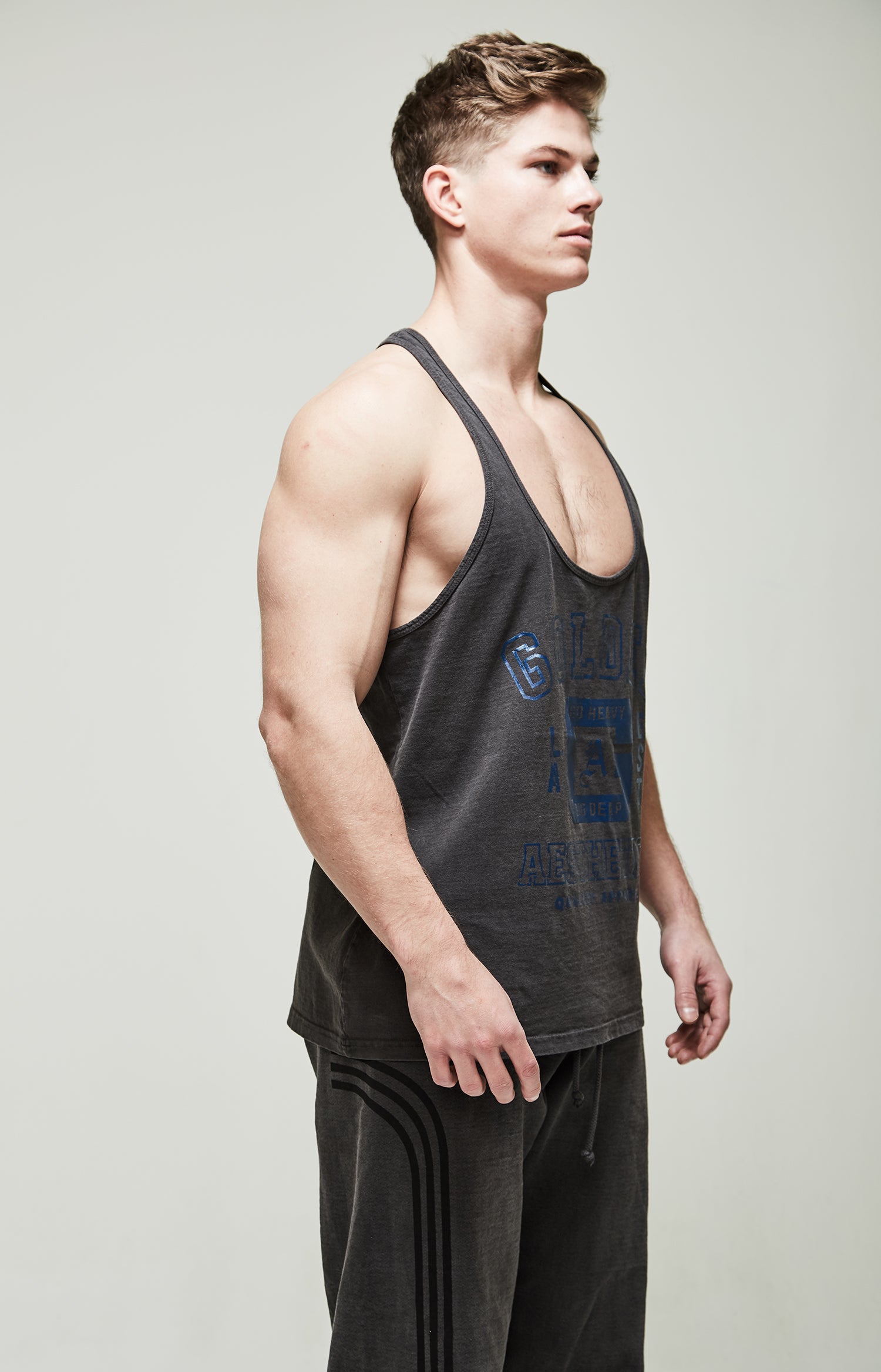 Men's Vintage Black Athletics Tank Top