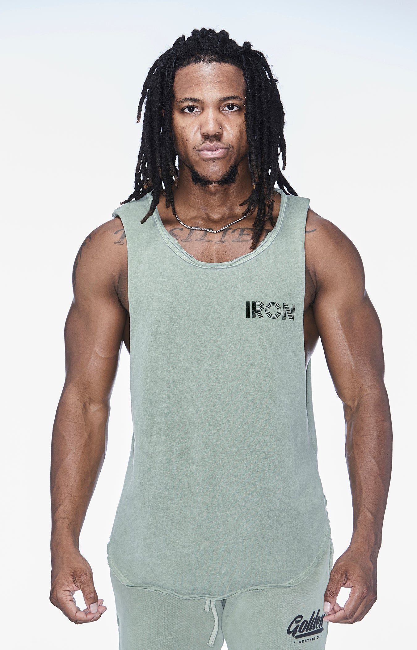 Faded Army Muscle Tank