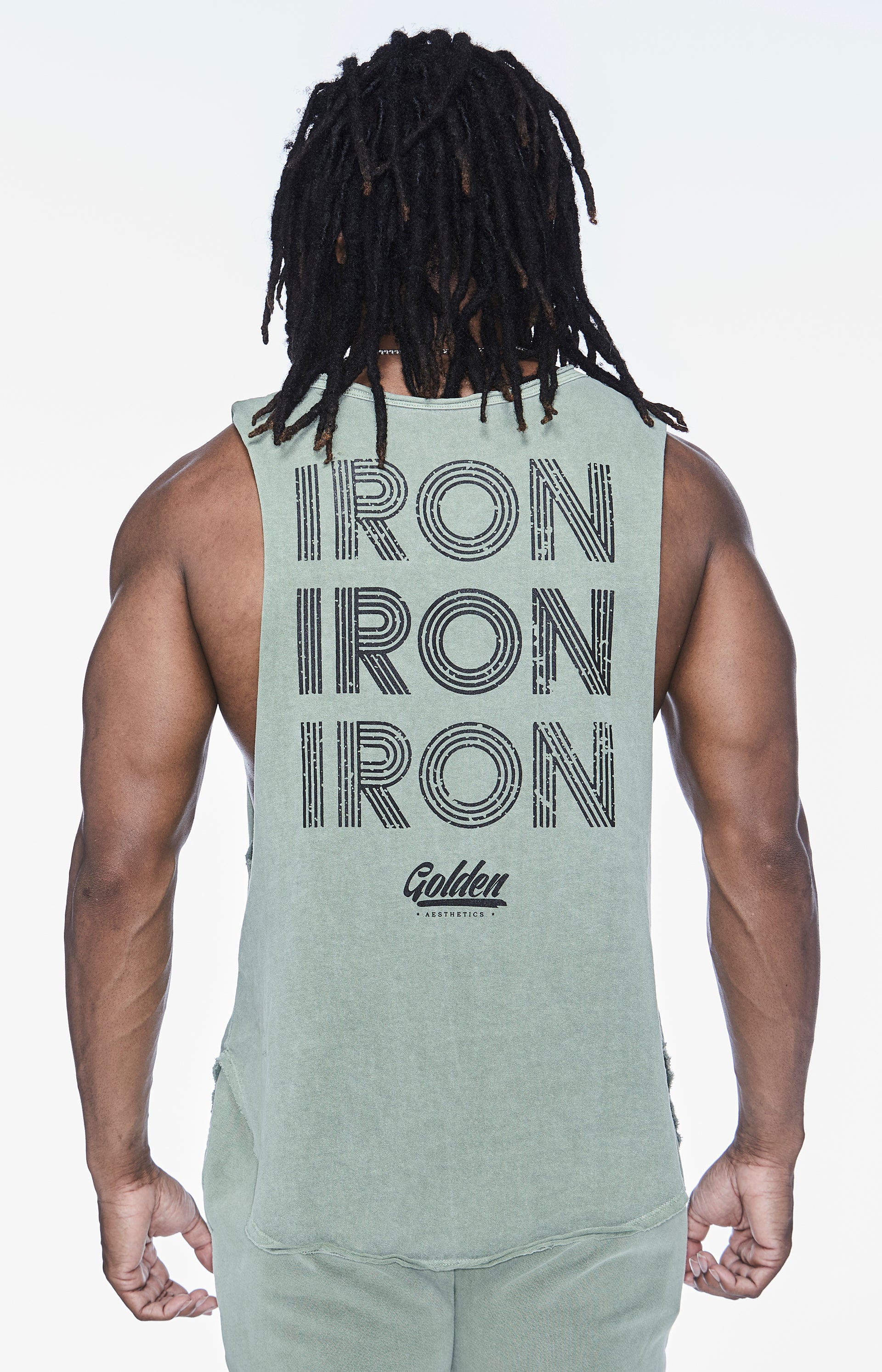 Faded Army Muscle Tank