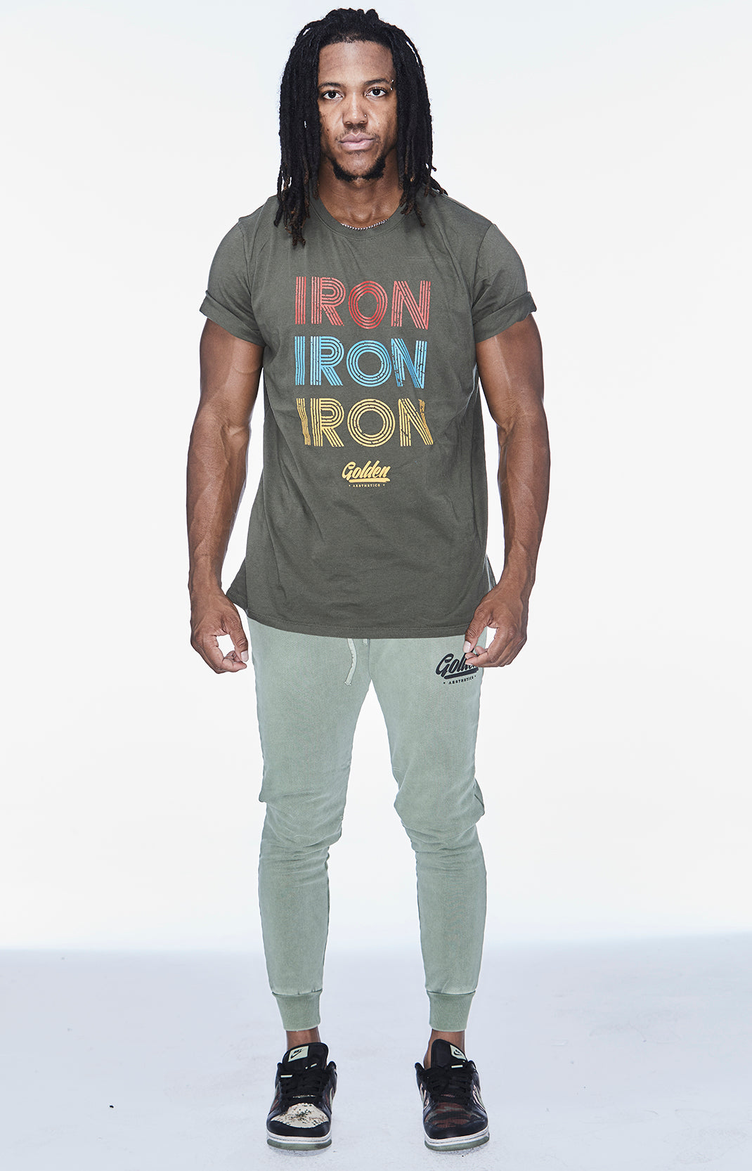 Army Iron Rolled Sleeve T-Shirt