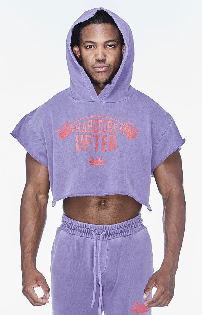 Faded Purple Men`s 70`s Hoodie