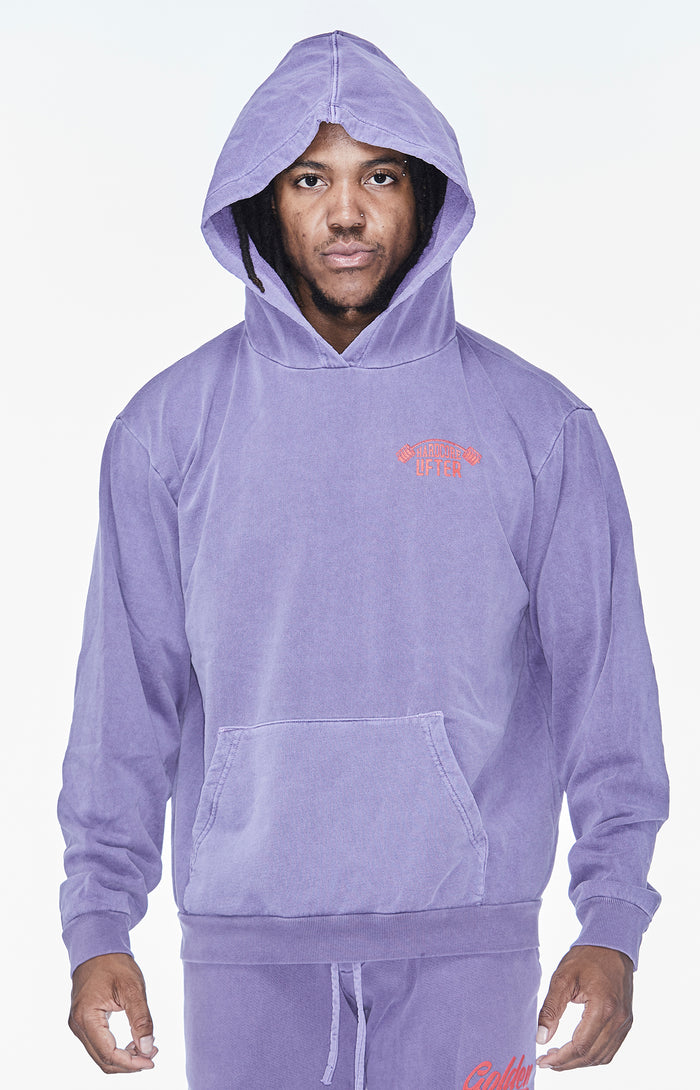 Faded Purple Long Sleeve Hoodie