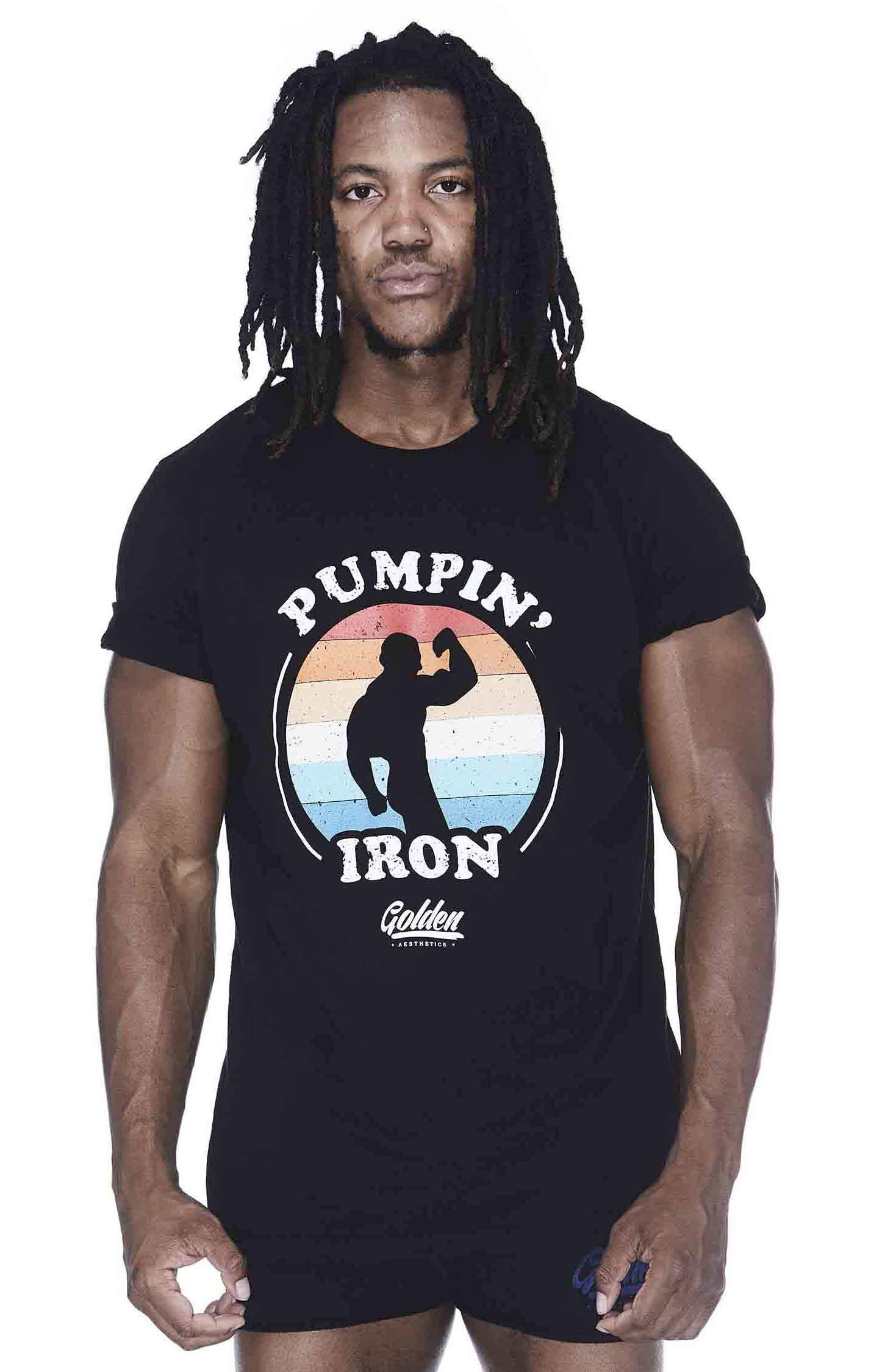 Black 30's Rolled Sleeve T-Shirt