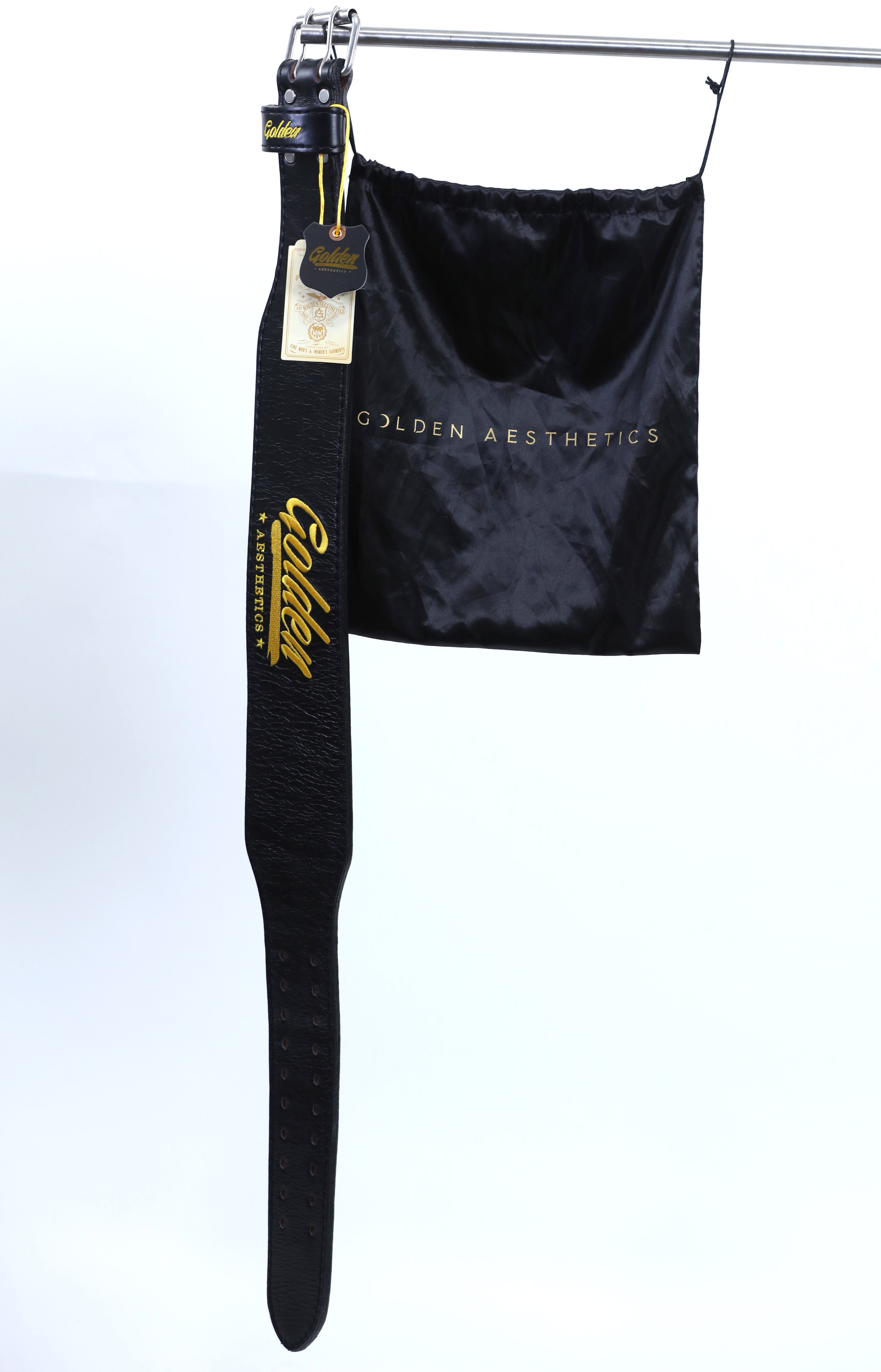 Black Classic GA Leather Weightlifting Belt