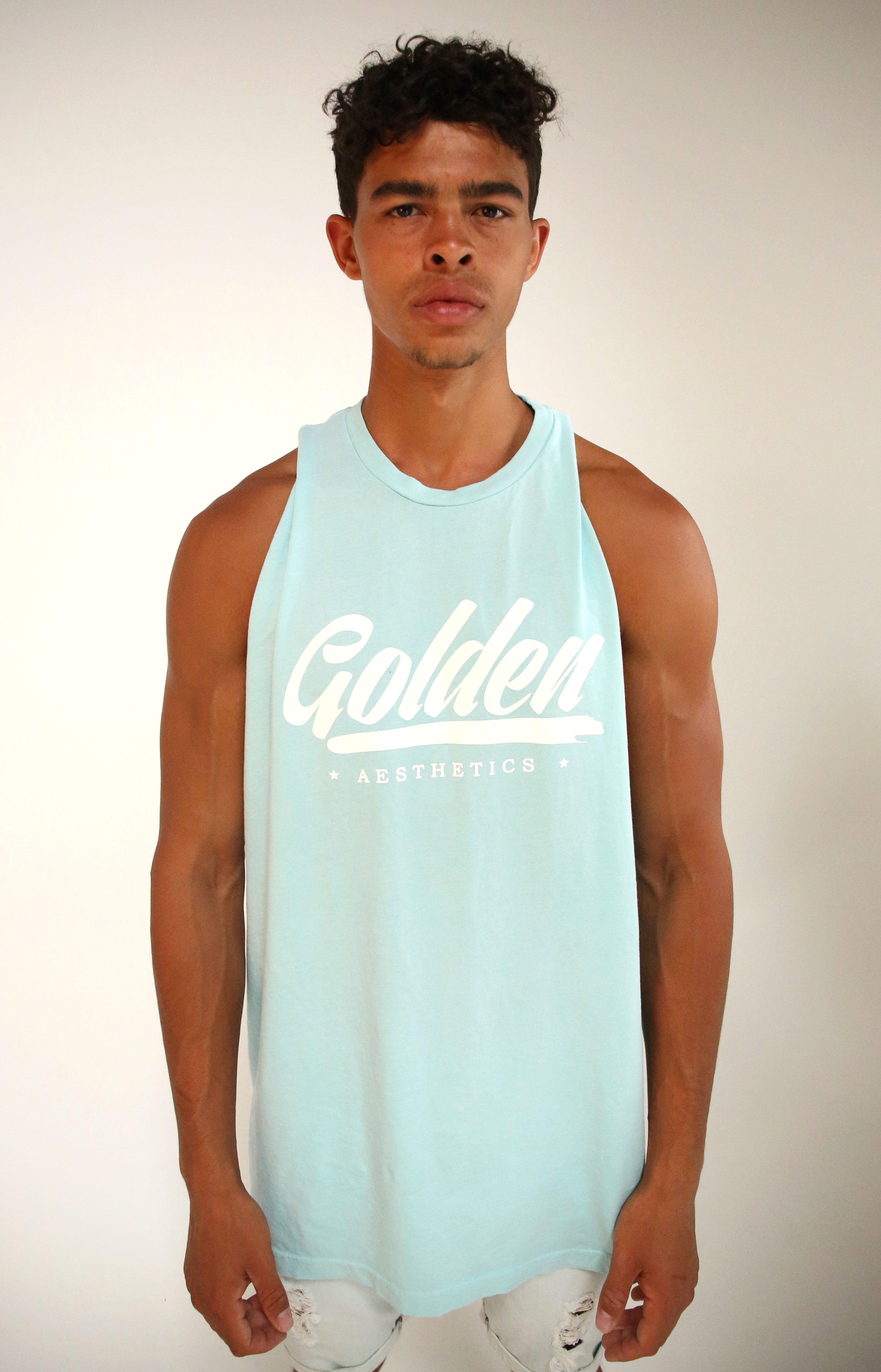 Oversized Blue Water GA Muscle Tank