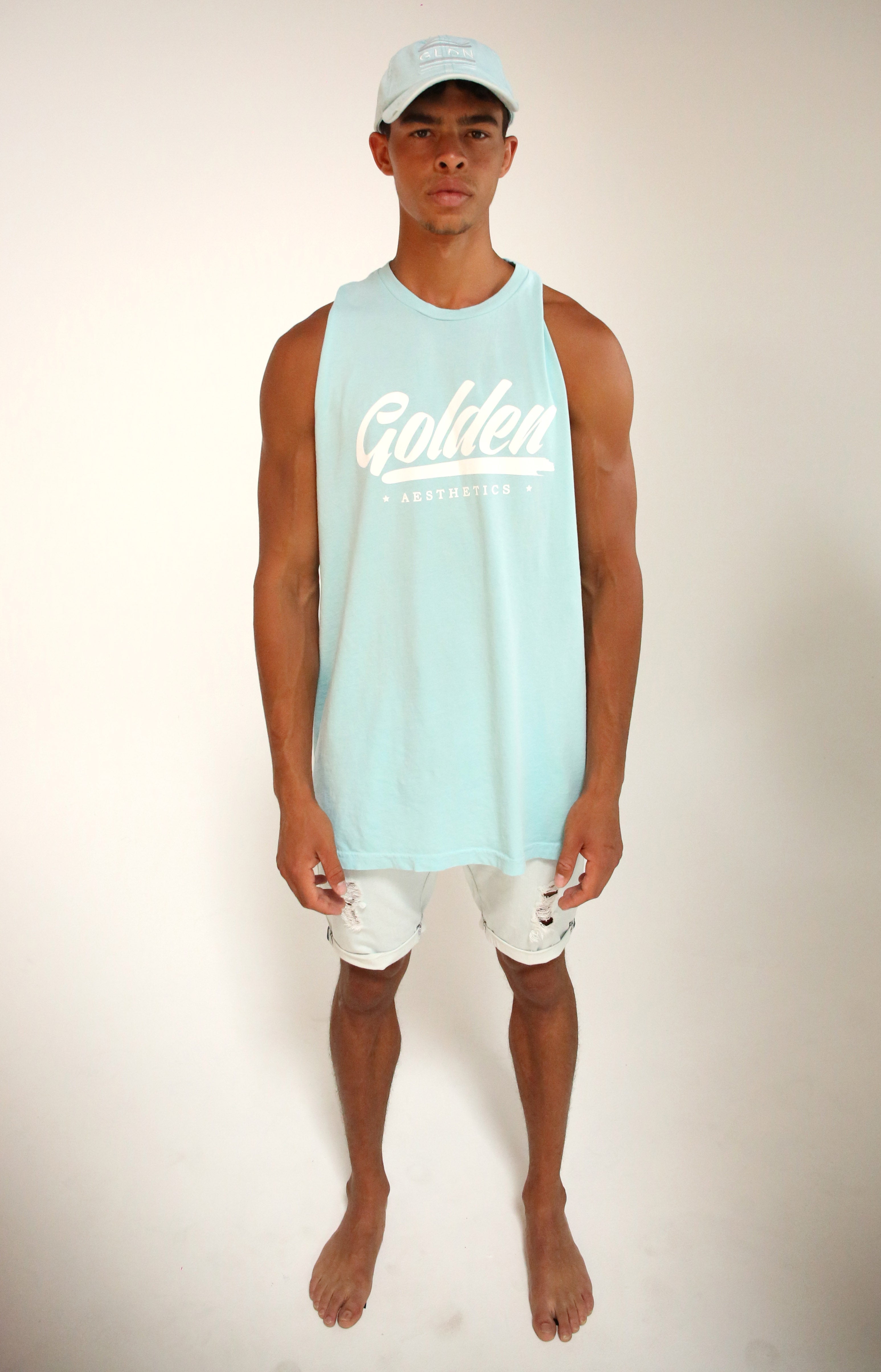 Oversized Blue Water GA Muscle Tank