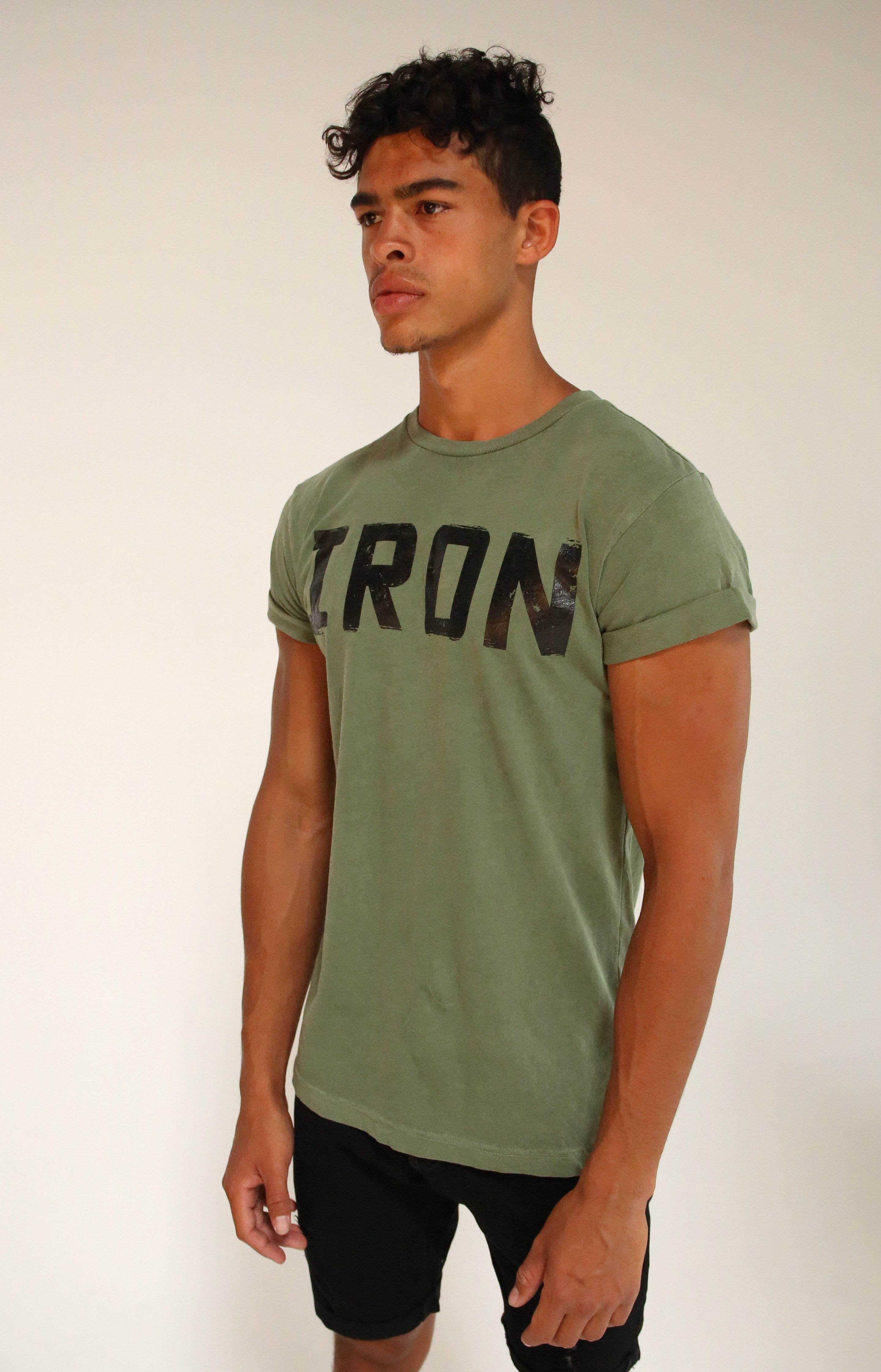 Army Rolled Sleeve T-Shirt